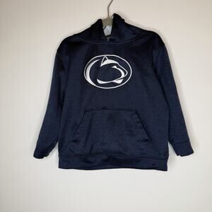 Colloseum Toddler Boy’s Hoodie Sweatshirt Size 4T Blue With Pocket White Logo